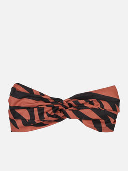 Aditi Wasan - Coral Printed Viscose Knot Design Headband