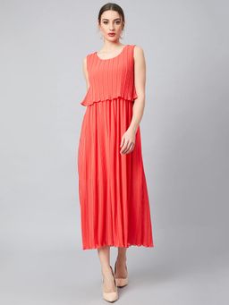 AAREIN - Black Solid Party Dress