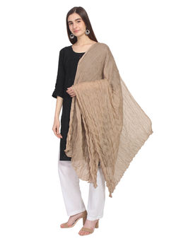 Anekaant - Brown Solid Scarf