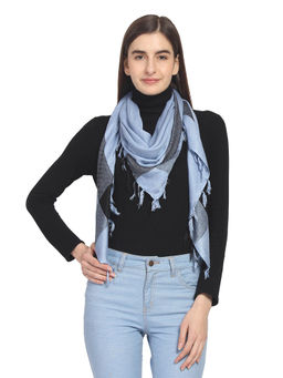 Anekaant - Blue Patterned Scarf