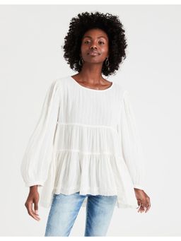 American Eagle - White Solid Top