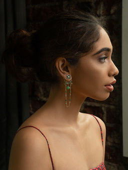 Shaya by CaratLane - Teal Tranquil Earrings