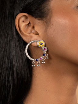 Shaya by CaratLane - Phulwadi Work Sterling Silver Studs