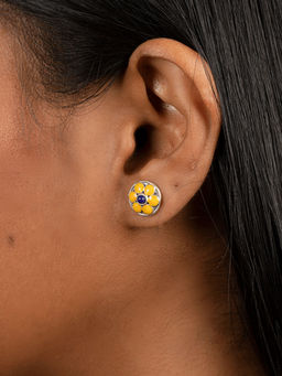 Shaya by CaratLane - Buta Style Sterling Silver Studs