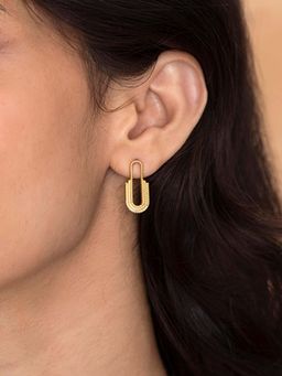 Shaya by CaratLane - Crushing It Earrings in Gold Plated 925 Silver