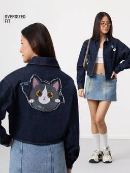 The Souled Store - Women Indigo Character Pure Cotton Jackets