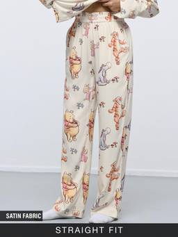 The Souled Store - Women Cream Character Viscose Rayon Pant
