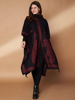 Zamour - Black Embroidered Pheran Kaftan