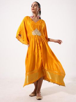 ISHIN - Comfy Yellow Relaxed Dress