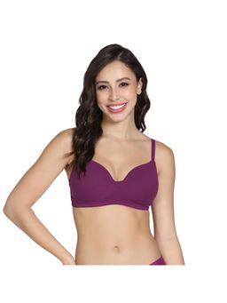 Zivame - Raspberry Radiance Padded Non Wired 3-4Th Coverage T-Shirt Bra