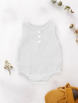 Moms Home - Organic Cotton Baby Onesie White