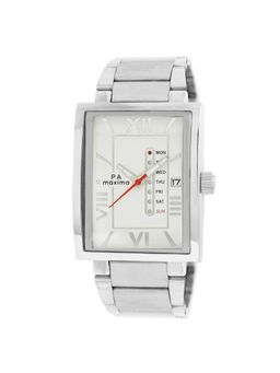 PA Maxima - Attivo Analog Watch for Men in Silver Dial Color