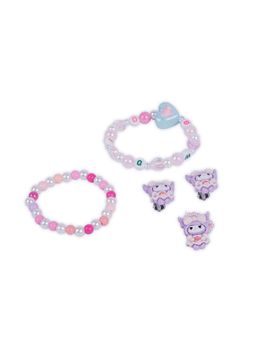 Ribbon Candy - Multi-Color Bracelet with Ring & Earrings For Girls (Pack of 5)