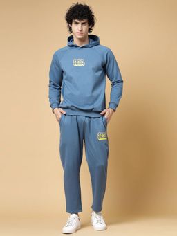 RIGO - Men Light Blue Trick Or Treat Hoodie and Trackpant