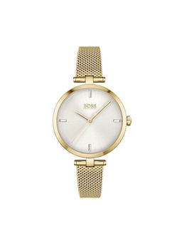 Boss - Majesty Quartz Silver Round Sunray Dial Womens Watch - 1502586