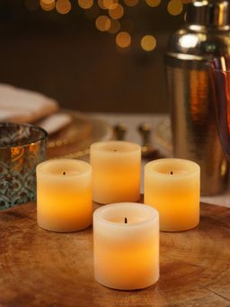 Pure Home + Living - Beige Votive LED Candle