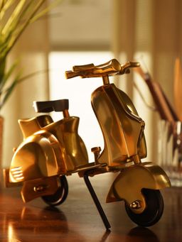 Pure Home + Living - Gold Decorative Scooter