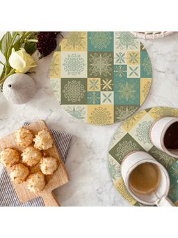Smartserve - Round Trivet Placemats 9 x 9 Inch, Set of 2