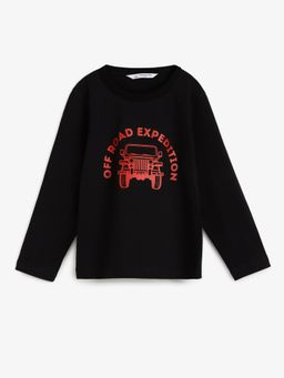 Campana - Boys Daniel Full Sleeves T-Shirt Off Roading Print Black