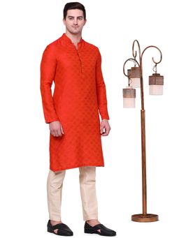 THE KURTA COMPANY - Mens Burnt Orange Kurta