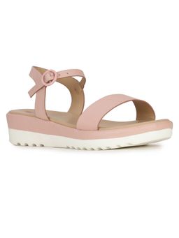 Bata - Solid/plain Pink Sandals
