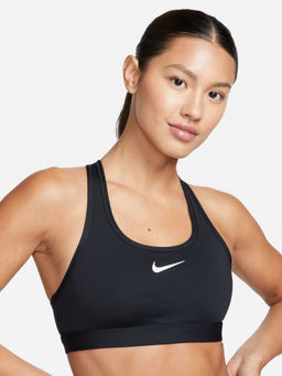 Nike - Black Women's Swoosh Medium Support Bra (2XL)