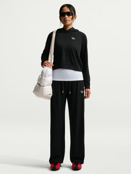 Nike - Black Women's Sportswear Chill Knit Full Length Track Pant (XL)