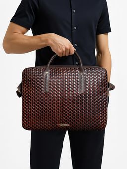 Hidesign - Castor 02 Genuine Leather Men's Briefcase - Tan