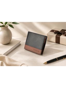 WOODLAND - Casuals Brown and Tan Leather Wallet For Men