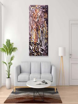The Art House - Figurative Abstract Framed Painting Abstract Colourful Canvas Painting Print
