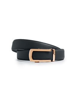 CAZZANO - Men Grey Slider Buckle Leather Belt