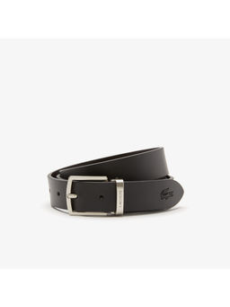 Lacoste - Men Black Pin & Flat Buckle Belt