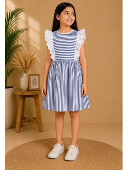 Miyo - Girls Stripes Fit and Flare Dress