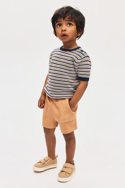 H&M - Boys Beige Textu-Jersey Shorts