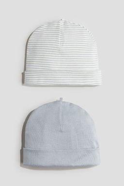 H&M - Boys 2-Pack Cotton Beanies