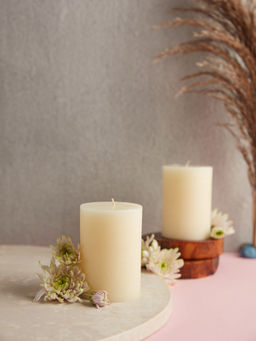 Twig & Twine - Glim Purity Pillar Candles (Pack of 2)