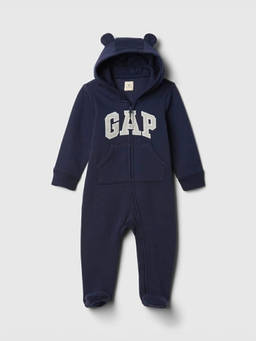 GAP - Navy Blue Solid Cotton Blend Regular Fit Romper