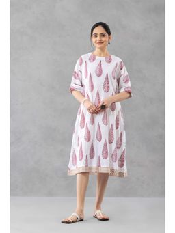 Finethreads by Hina & Nikhat - White Mitti Baag Dress
