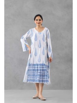 Finethreads by Hina & Nikhat - Blue Neel Bagh Dress