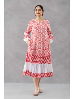 Finethreads by Hina & Nikhat - Rang Baag Tiered Dress