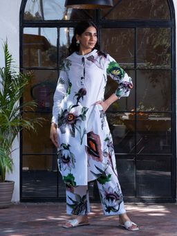 The Rune Studio - White Alba Kurta