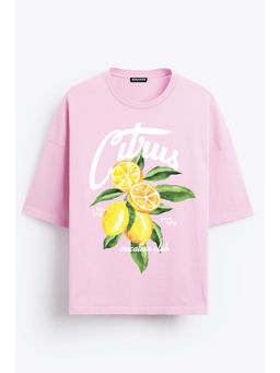 Bonkers Corner - Pink Citrus Oversized T-shirt