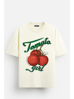 Bonkers Corner - Beige Tomato Girl Oversized T-shirt
