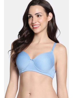 Zivame - Shimmering Secrets Padded Non Wired 3/4Th Coverage T-Shirt Bra - Endless Sky