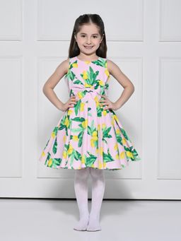 THE PONY & PEONY CO. - THE PONY AND PEONY CO. Pink Lime Dress