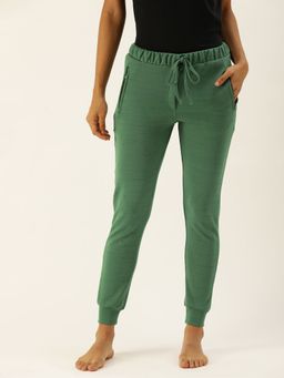 Clt.s - Women Green Slim Fit Joggers