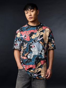 The Souled Store - Official Looney Tunes: Chaotic Men Oversized T-Shirt