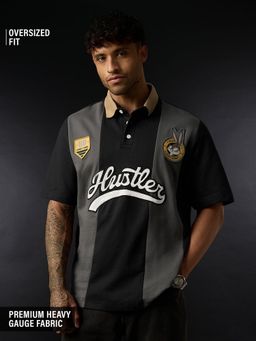 The Souled Store - Official Looney Tunes: Let's Hustle Men Oversized Polo T-Shirt