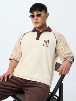 The Souled Store - Oversized Japan Men Oversized Polo T-Shirt