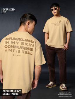 The Souled Store - Official Linkin Park: Crawling Men Oversized T-Shirt